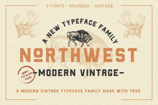 The Northwest - Modern Vintage Type Family Font Download
