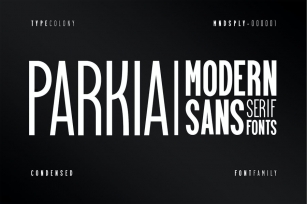 Parkia - Condensed Typeface Font Download