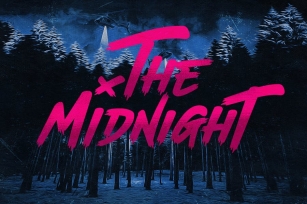 The Midnight - Font + Illustrations Font Download