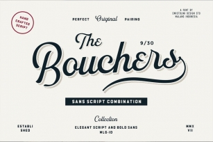Bouchers Script Font Duo Font Download