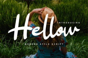Hellow | Modern Style Script Font Font Download