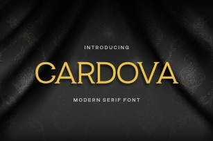 Cardova Modern Serif Font Font Download