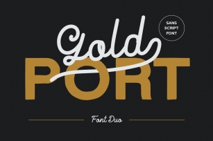 Gold Port - Font Duo Font Download