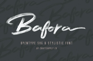 Bafora - SVG Font Font Download
