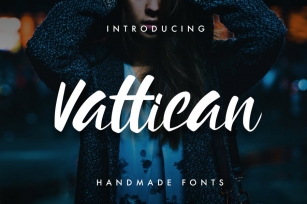 Vattican - Handmade Brush font Font Download