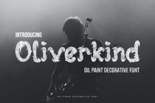 Oliverkind - Oil Paint Decorative Font Font Download