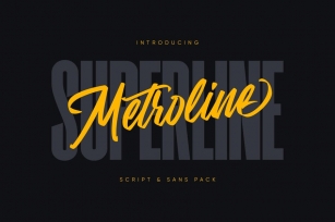 Metroline Script & Sans Pack Font Download