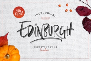 Edinburgh - SVG Font Font Download