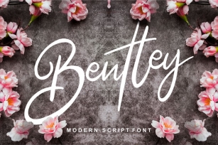 Bentley | Modern Script Font Font Download