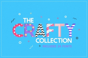 The Crafty Font Collection (24 Fonts) Font Download