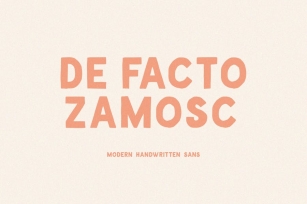 De Facto Zamosc Font Font Download
