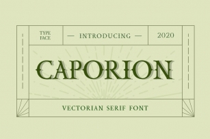 CAPORION Vectorian Serif Font Font Download