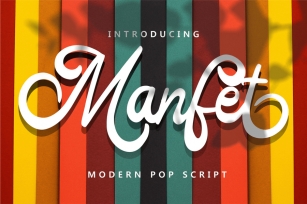 Manfet - Modern Pop Script Font Download