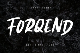 Forqend Brush Typeface Font Download