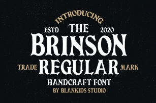 Brinson Regular - Vintage Serif Font Font Download