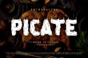 Picate - Flaming Decorative Typeface Font Download