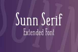 SUNN Serif Extended Font Font Download