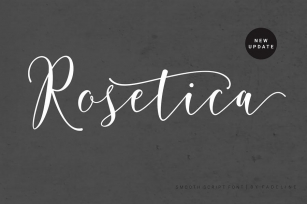 Rosetica Smooth Script - UPDATE Font Download