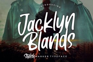 Jacklyn Blands Stylish Marker Typeface Font Download