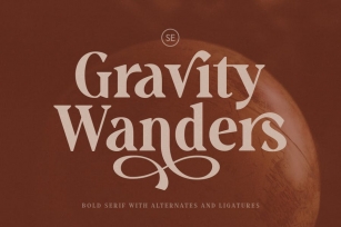 Gravity Wanders - Stylish Bold Serif Font Download