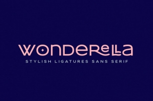 Wonderella - Stylish Ligatures Sans Font Download