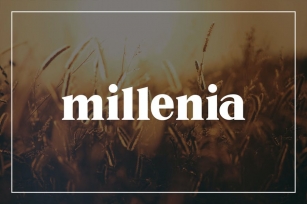 Millenia - Serif Font Font Download