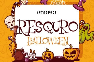 Resquro Halloween | Decorative Font Font Download
