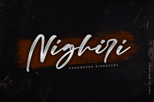 Nighiri - Handbrush Signature Font Download