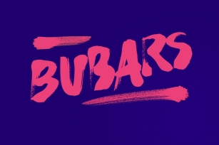 bubarz brush font Font Download