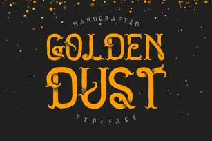 Golden dust typeface Font Download