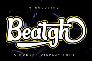Beatgh Modern Display Font Font Download