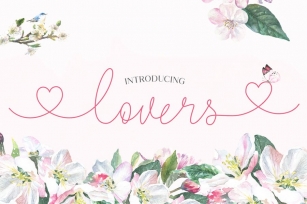 Lovers Script Font Font Download