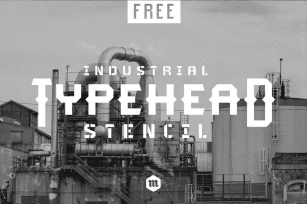 Typehead Typeface|Industrial Stencil Font Font Download