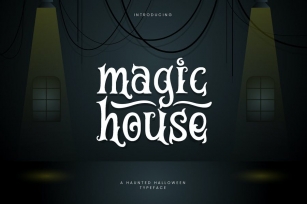 Magic House - Haunted Halloween Typeface Font Download