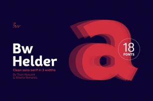 Bw Helder font family Font Download