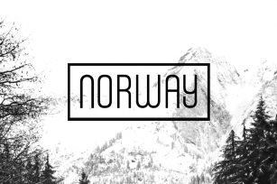 NORWAY - Unique Display / Headline Typeface Font Download