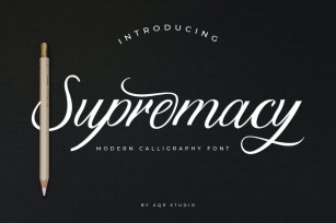 Supremacy Script Font Font Download