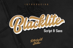 Blacklite - The Bold Script & Sans Font Download