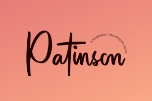 Patinson Script Font Download
