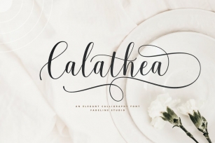 Calathea - Elegant Calligraphy Font Font Download