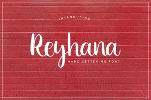 Reyhana - Hand Lettering Font Font Download