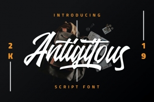 Antigitous - Script Font Font Download