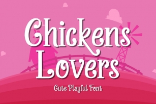 Chickens Lovers - Cute & Playful Display Font Font Download