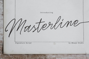 Masterline Signature Script Font Download