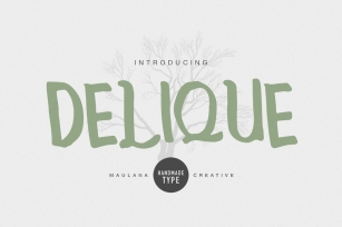 Delique Handmade Type Font Download