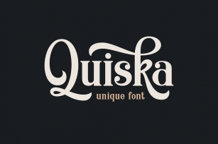 Quiska - Unique Fonts Font Download