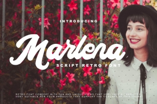 Marlena - Script Retro Font Font Download