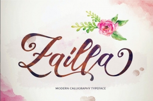 Zailla Script - Elegant Luxury Logotype Font Download