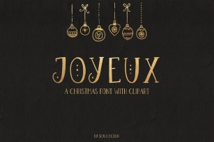 Joyeux Christmas font & clipart Font Download