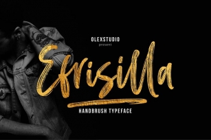 EFRISILLA - Handbrush Font Download